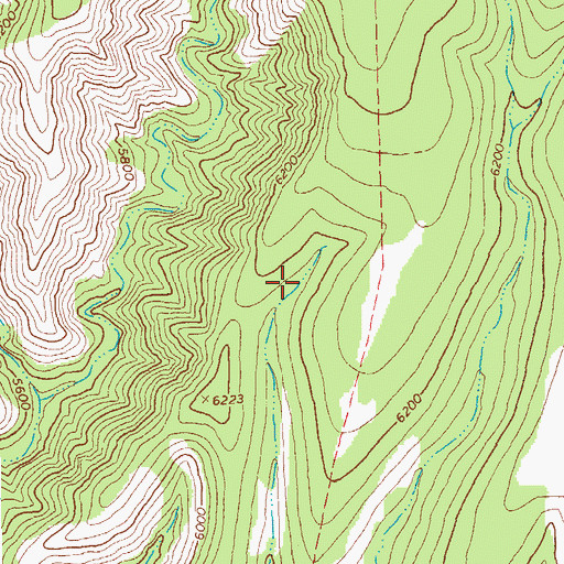 Topographic Map of New Mesa Tank, AZ
