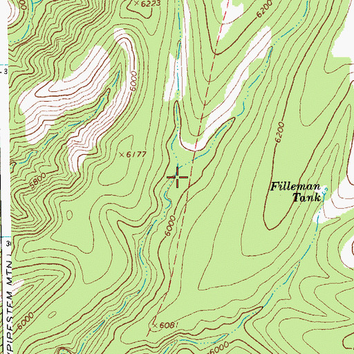 Topographic Map of Picket Corral, AZ