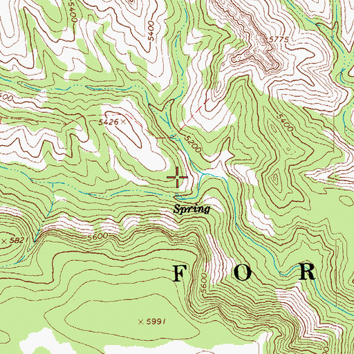 Topographic Map of Turkey Creek Corral, AZ