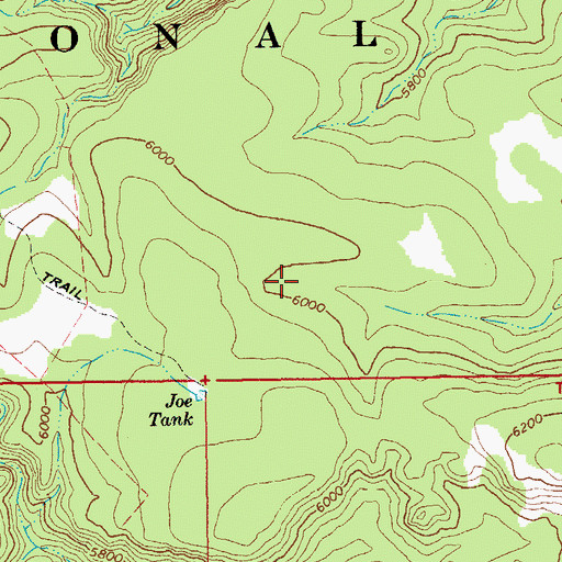 Topographic Map of Fence Tank, AZ