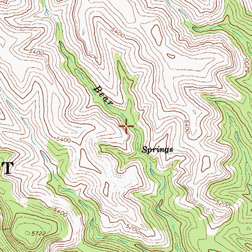 Topographic Map of Sleep Spring, AZ
