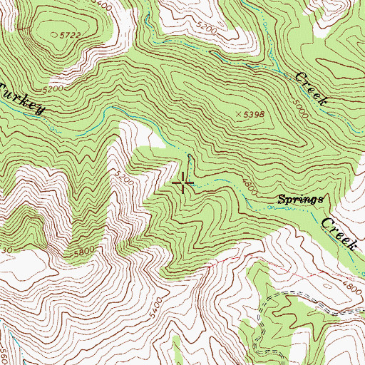 Topographic Map of Sulfur Spring, AZ