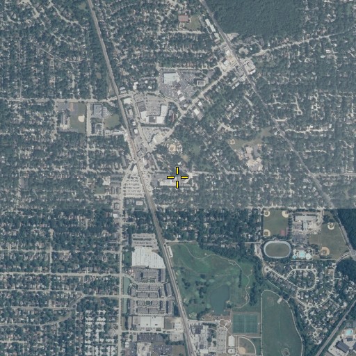 Aerial/Satellite Image of Saint Norbert School, IL
