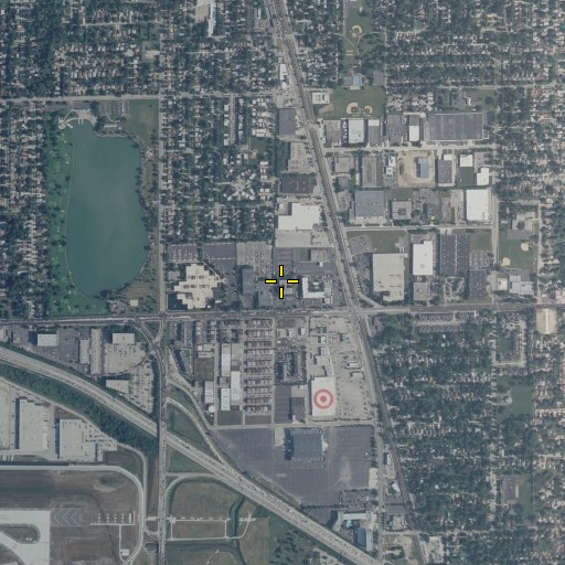 Aerial/Satellite Image of Saint Patrick Academy, IL