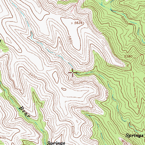 Topographic Map of Wet Spring, AZ