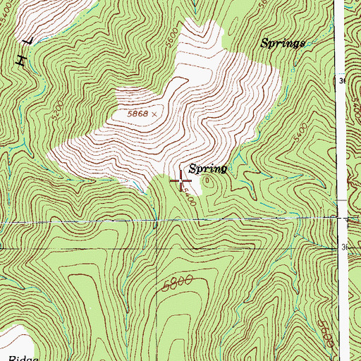 Topographic Map of Mountain Corral, AZ
