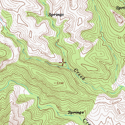 Topographic Map of Lower Tube Spring, AZ