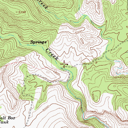 Topographic Map of T Links Ranch, AZ