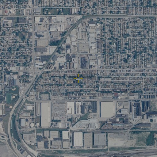 Aerial/Satellite Image of Saint Rene School, IL