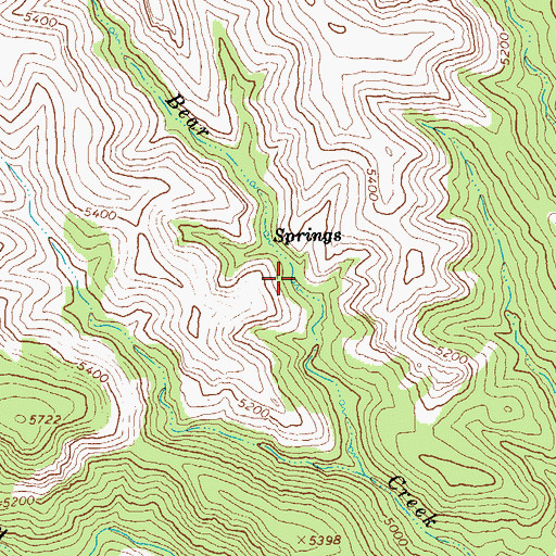 Topographic Map of Flow Spring, AZ