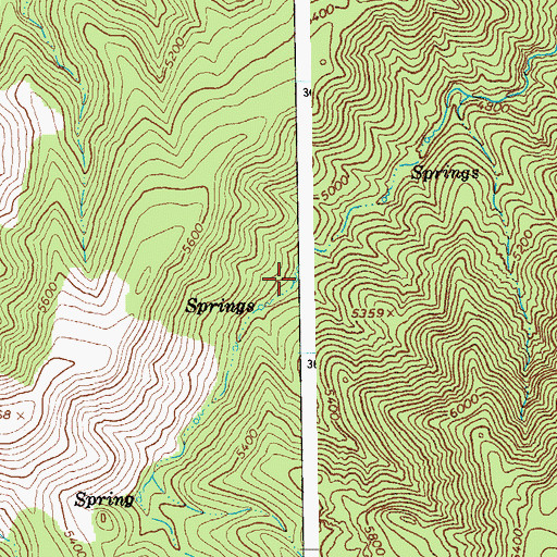 Topographic Map of Chain Springs Number Four, AZ