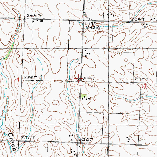 Topographic Map of Salem School (historical), IL