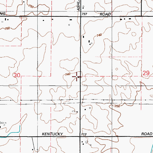 Topographic Map of Salzman School (historical), IL