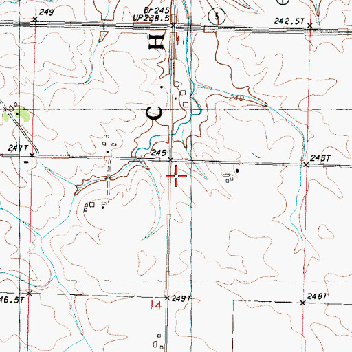 Topographic Map of Samuel Dysant School (historical), IL