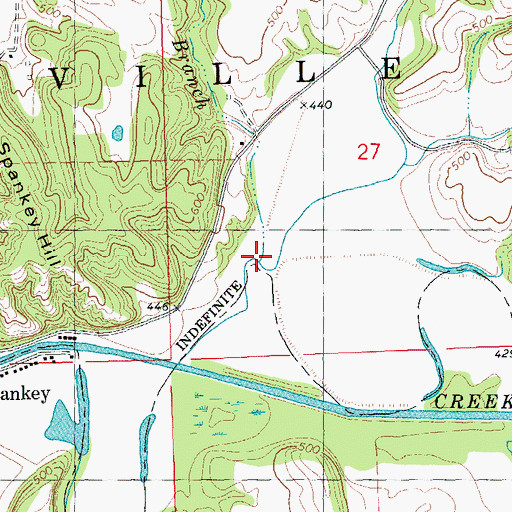 Topographic Map of Sand Branch, IL