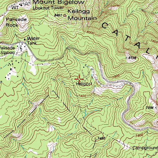 Topographic Map of Sollers Point, AZ