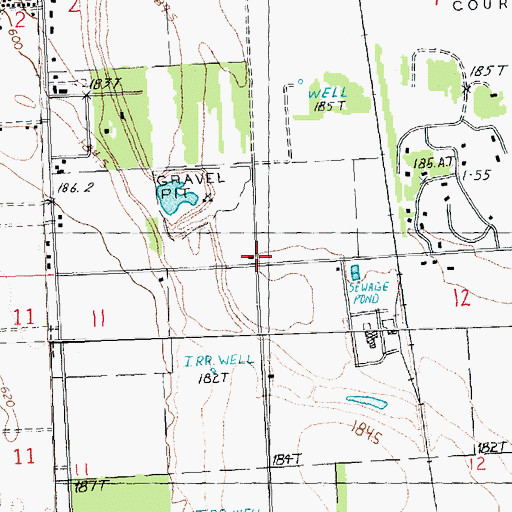 Topographic Map of Sandridge School (historical), IL