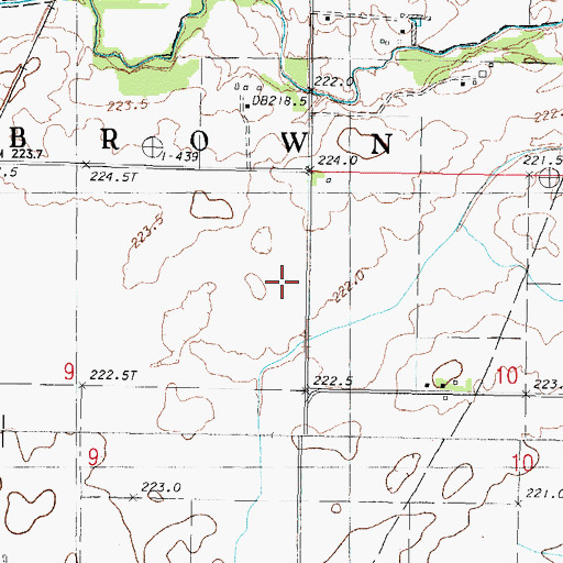 Topographic Map of Sangamon School (historical), IL