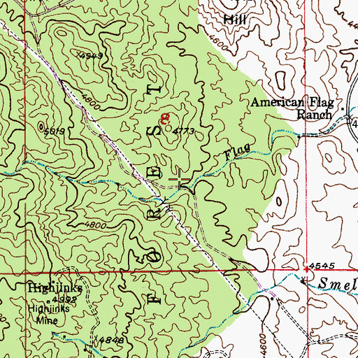 Topographic Map of American Flag Tank, AZ