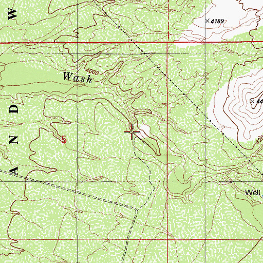 Topographic Map of M and D Tank, AZ