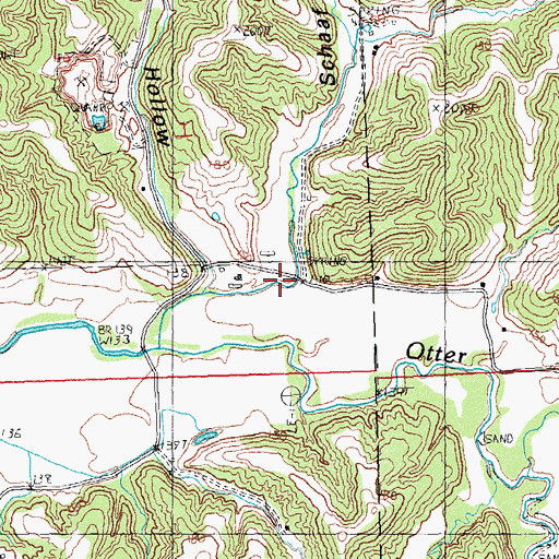 Topographic Map of Schaaf Hollow, IL