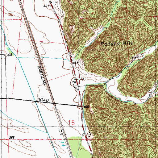 Topographic Map of Schaeffer Hollow, IL