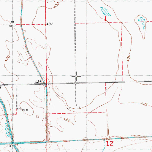 Topographic Map of School Number 48 (historical), IL