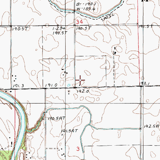 Topographic Map of Schoon School (historical), IL
