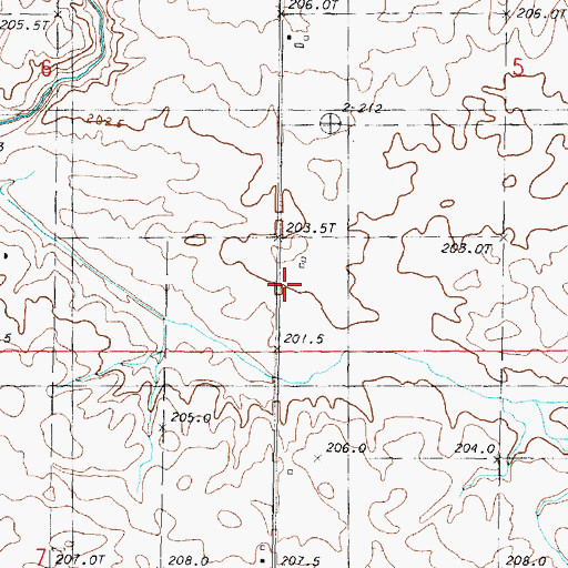 Topographic Map of Schulte School (historical), IL