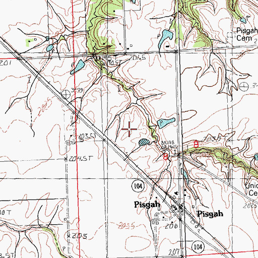 Topographic Map of Science Hill School (historical), IL