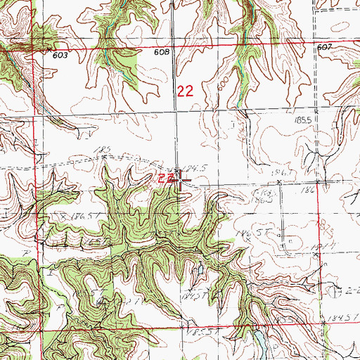 Topographic Map of Science Hill School (historical), IL