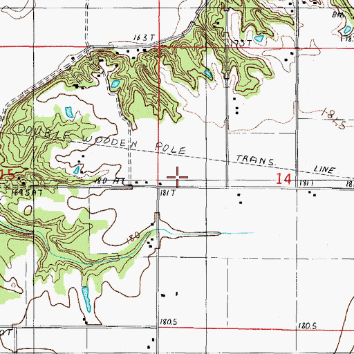 Topographic Map of Scotch Chapel School (historical), IL