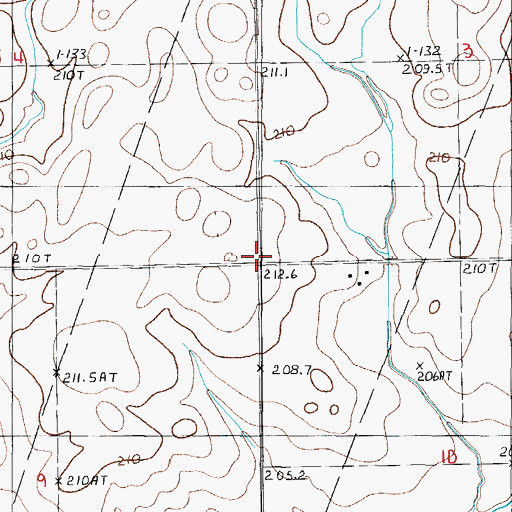 Topographic Map of Scott School (historical), IL