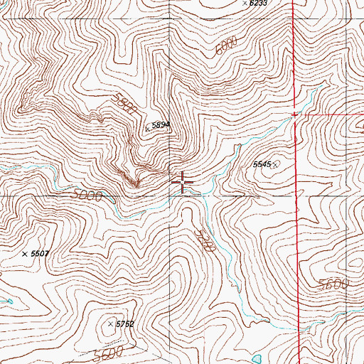 Topographic Map of Silver Basin Corral, AZ