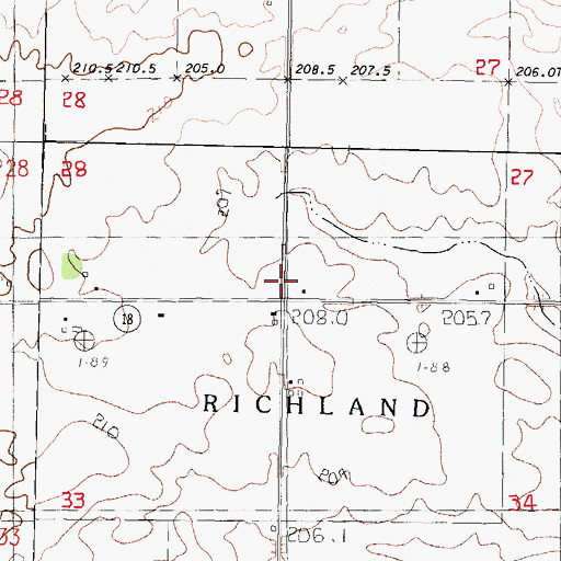 Topographic Map of Seipp School (historical), IL