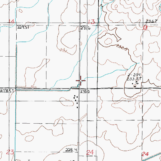 Topographic Map of Selock School (historical), IL