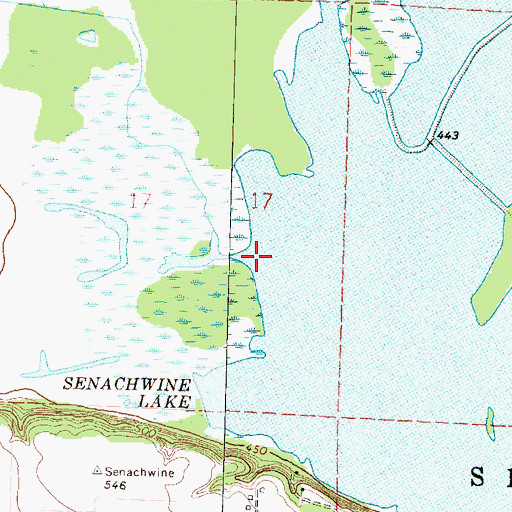 Topographic Map of Senachwine Creek, IL