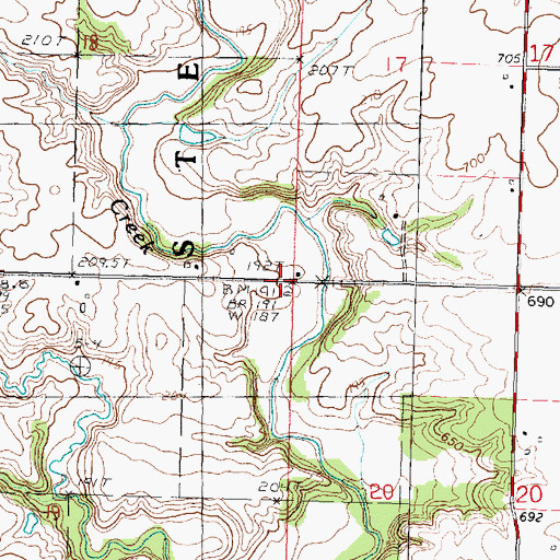 Topographic Map of Senachwine School (historical), IL