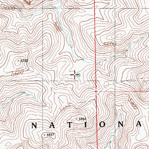 Topographic Map of Silver Basin Tank, AZ