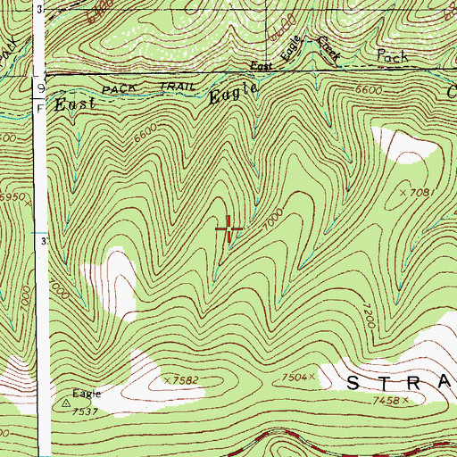 Topographic Map of Al Spring, AZ