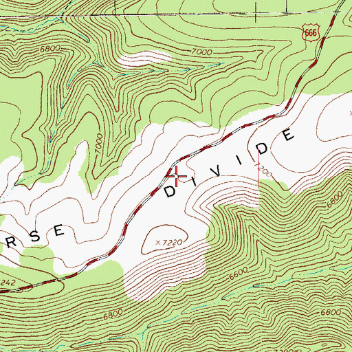 Topographic Map of Divide Tanks Number Two, AZ