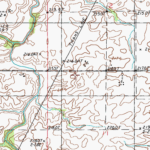 Topographic Map of Shannon School (historical), IL