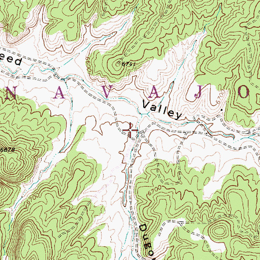 Topographic Map of Dugout Valley, AZ