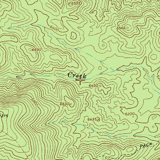 Topographic Map of Tinny Corral, AZ