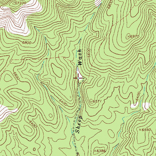 Topographic Map of Mallet Ranch, AZ
