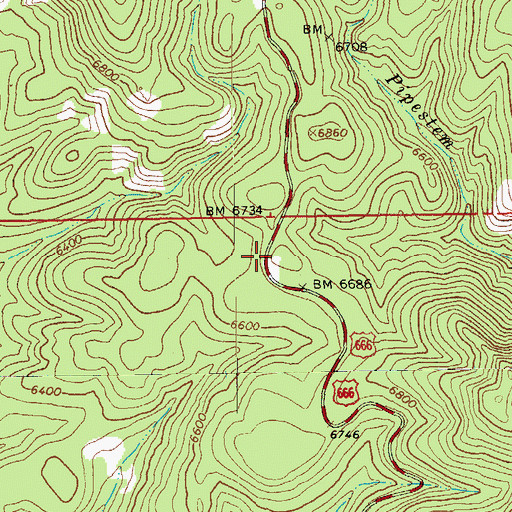Topographic Map of Borrow Tank, AZ