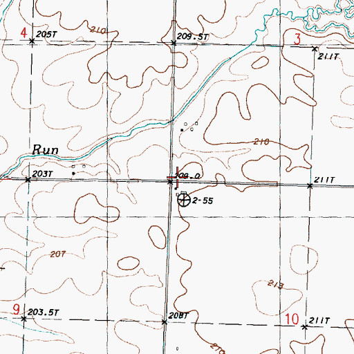 Topographic Map of Sheridan School (historical), IL