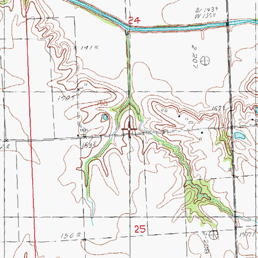 Topographic Map of Sherman School (historical), IL