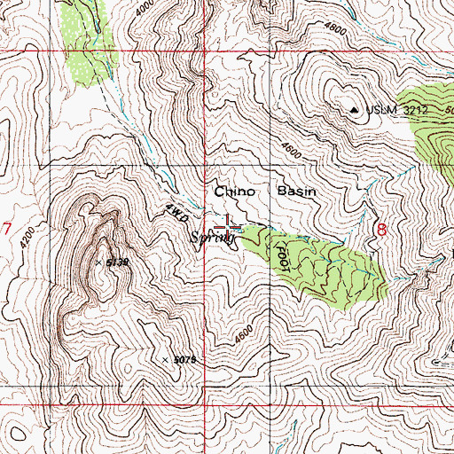 Topographic Map of Chino Spring Number Two, AZ