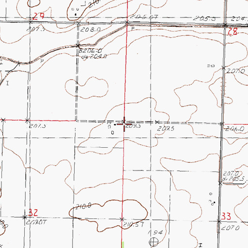 Topographic Map of Sherman School (historical), IL